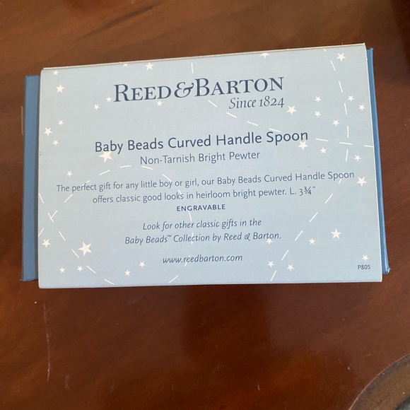 Reed and Barton pewter baby zoom zoom bowl and beaded spoon NWT - Picture 12 of 12